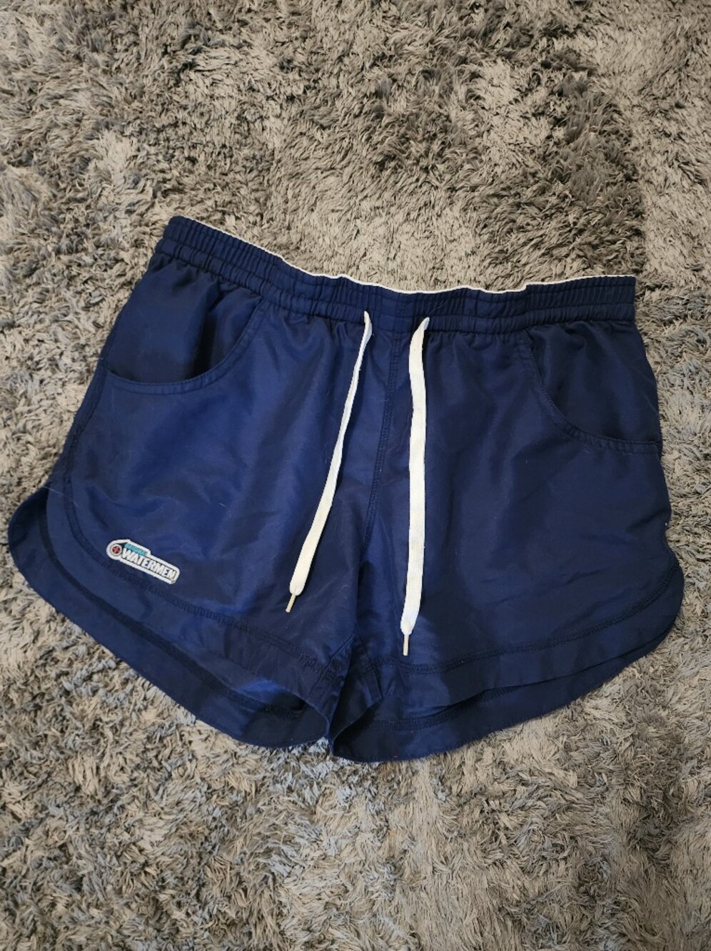 Women's Navy Blue Drawstring Shorts